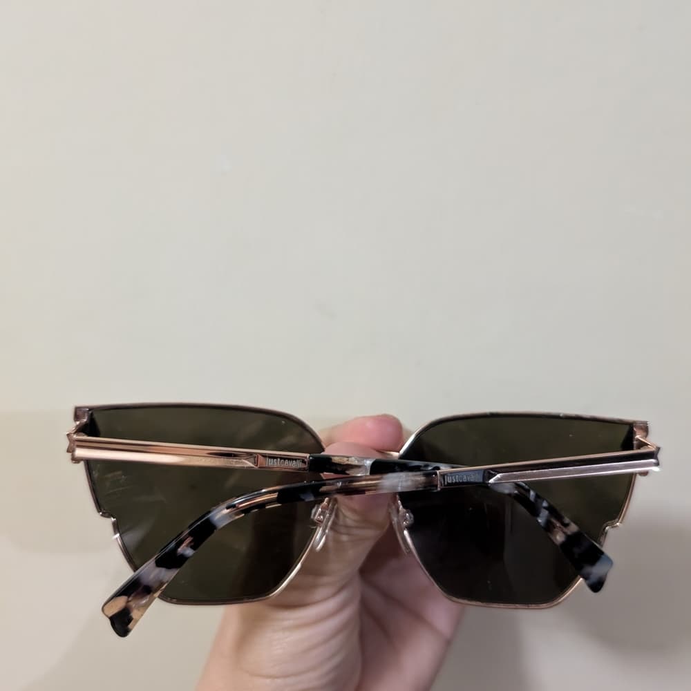 Just Cavalli JC824S Gold Cat-Eye Tortoise Summer Sunglasses