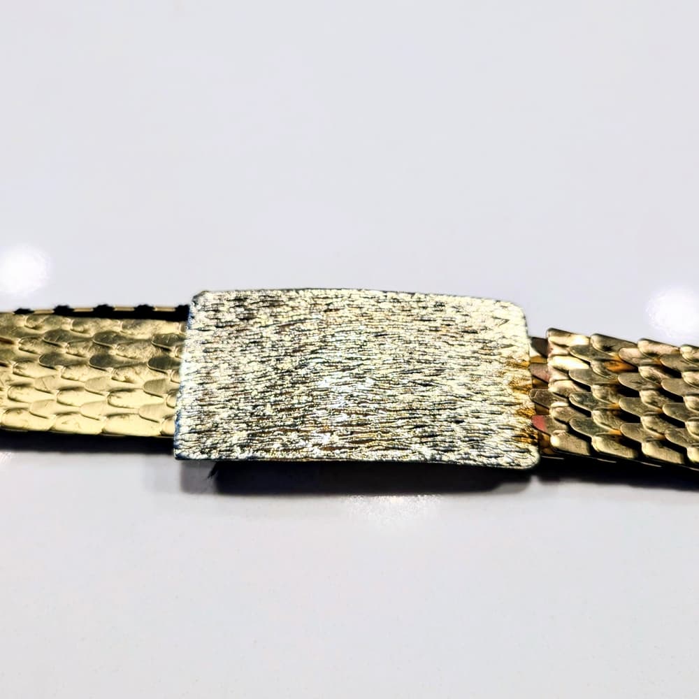Vintage Gold Stretch Boho Festival Fairy Textured Belt Buckle - Thumbnail 3