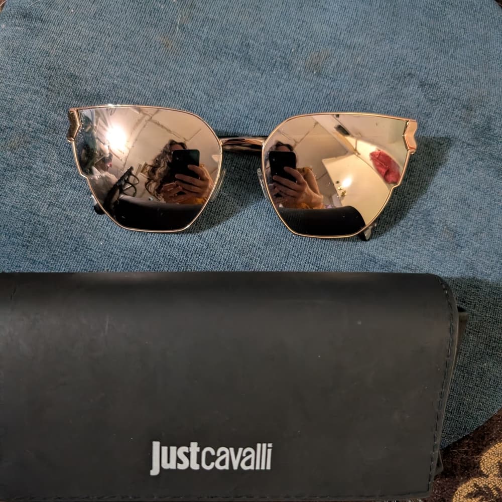 Just Cavalli JC824S‎ Gold Cat-Eye Tortoise Summer Sunglasses - Thumbnail 4