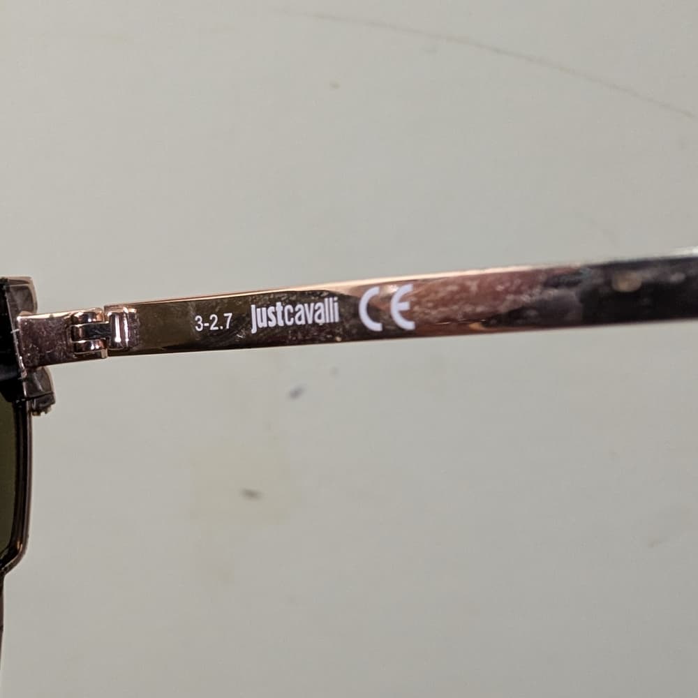 Just Cavalli JC824S‎ Gold Cat-Eye Tortoise Summer Sunglasses - Thumbnail 3
