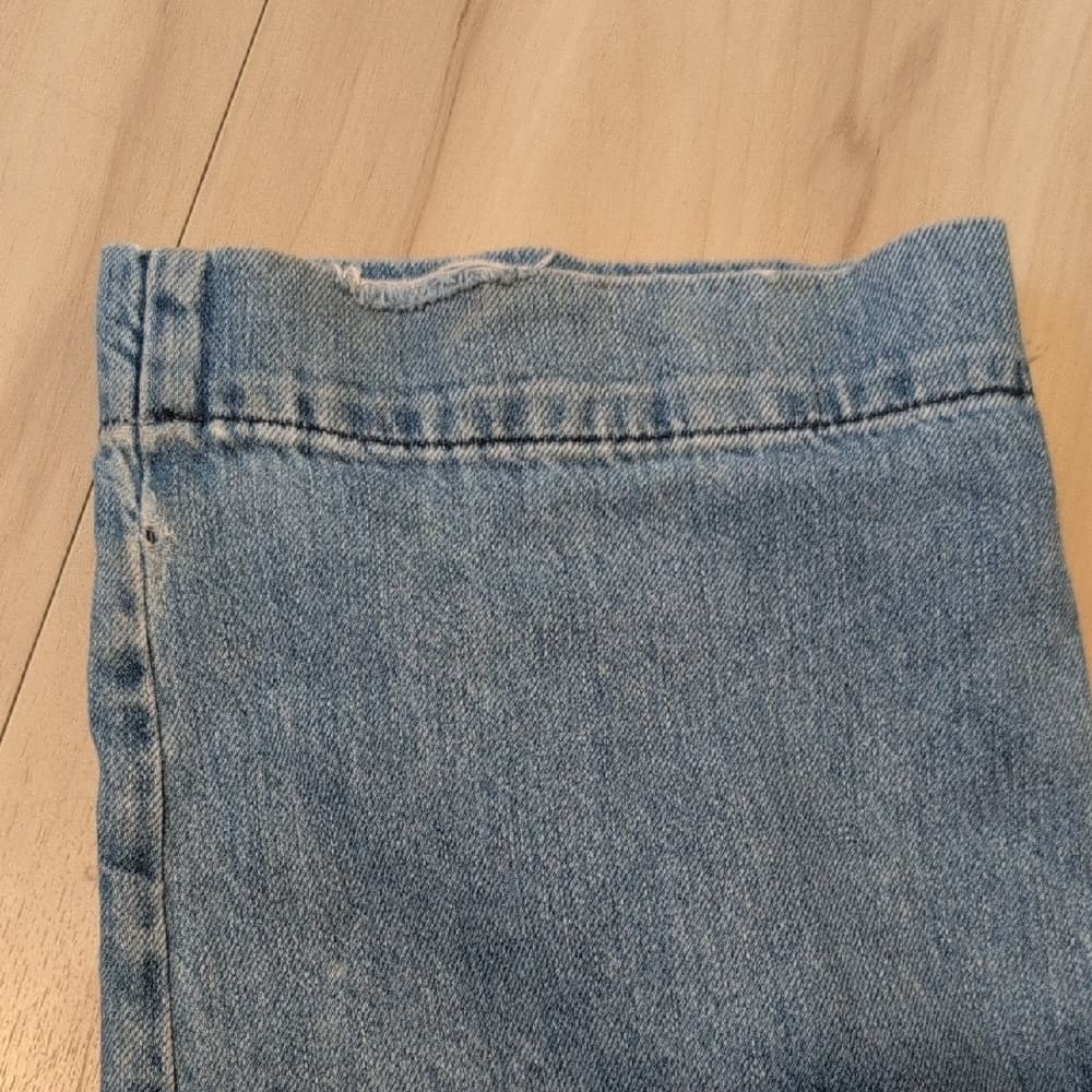 ba&sh High Rise Wide Leg Light Blue Pleated Boyfriend Jeans - Thumbnail 6