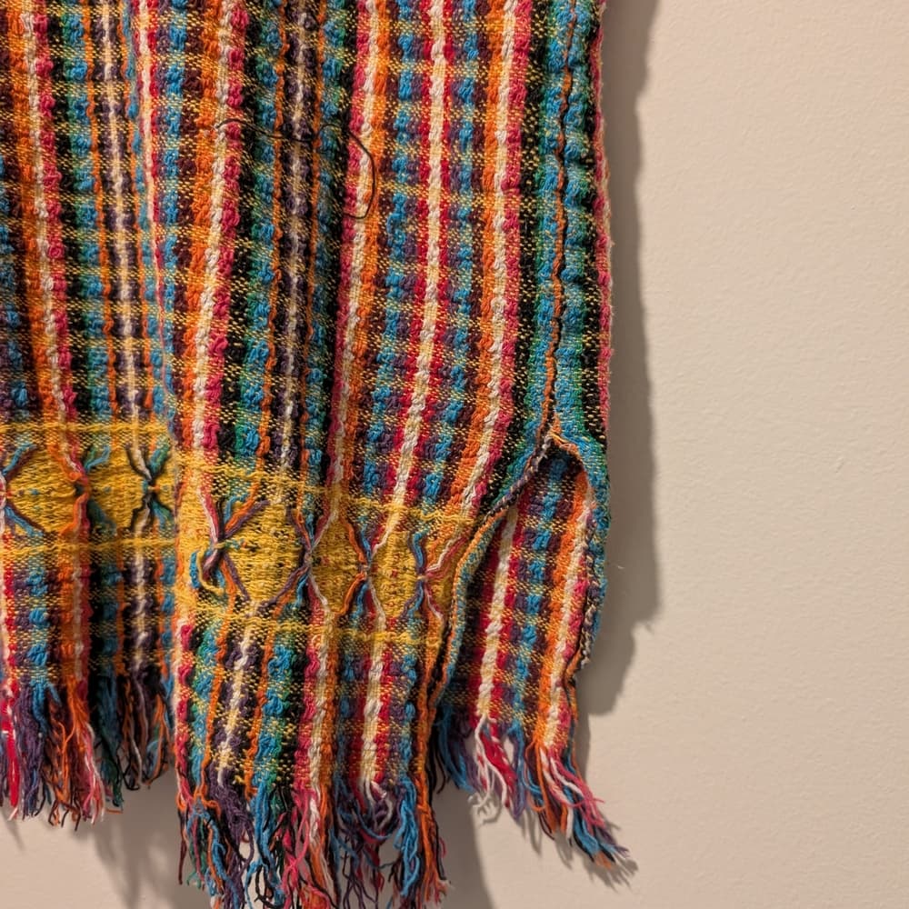 Handwoven Multicolor Fringe Top - Thumbnail 2