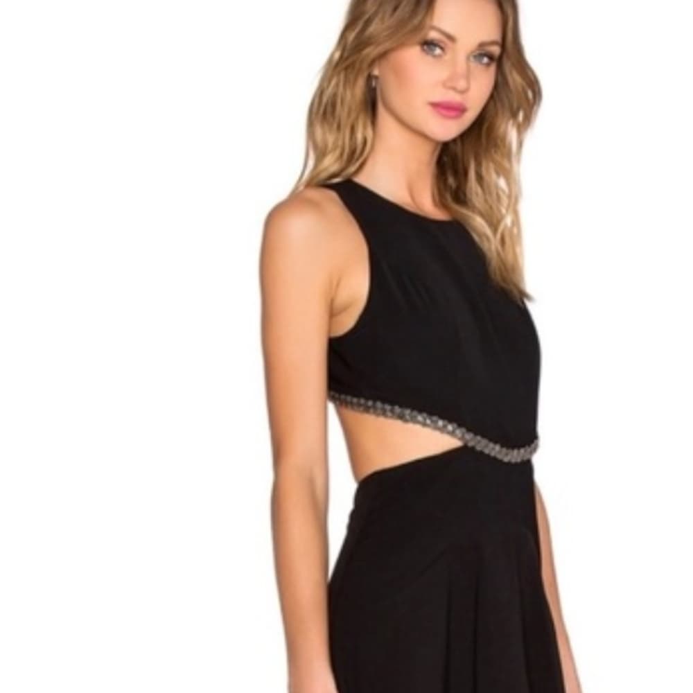 NBD Beaded Cutout Party Black Prom Summer Women's Dress Size Xs - Thumbnail 2