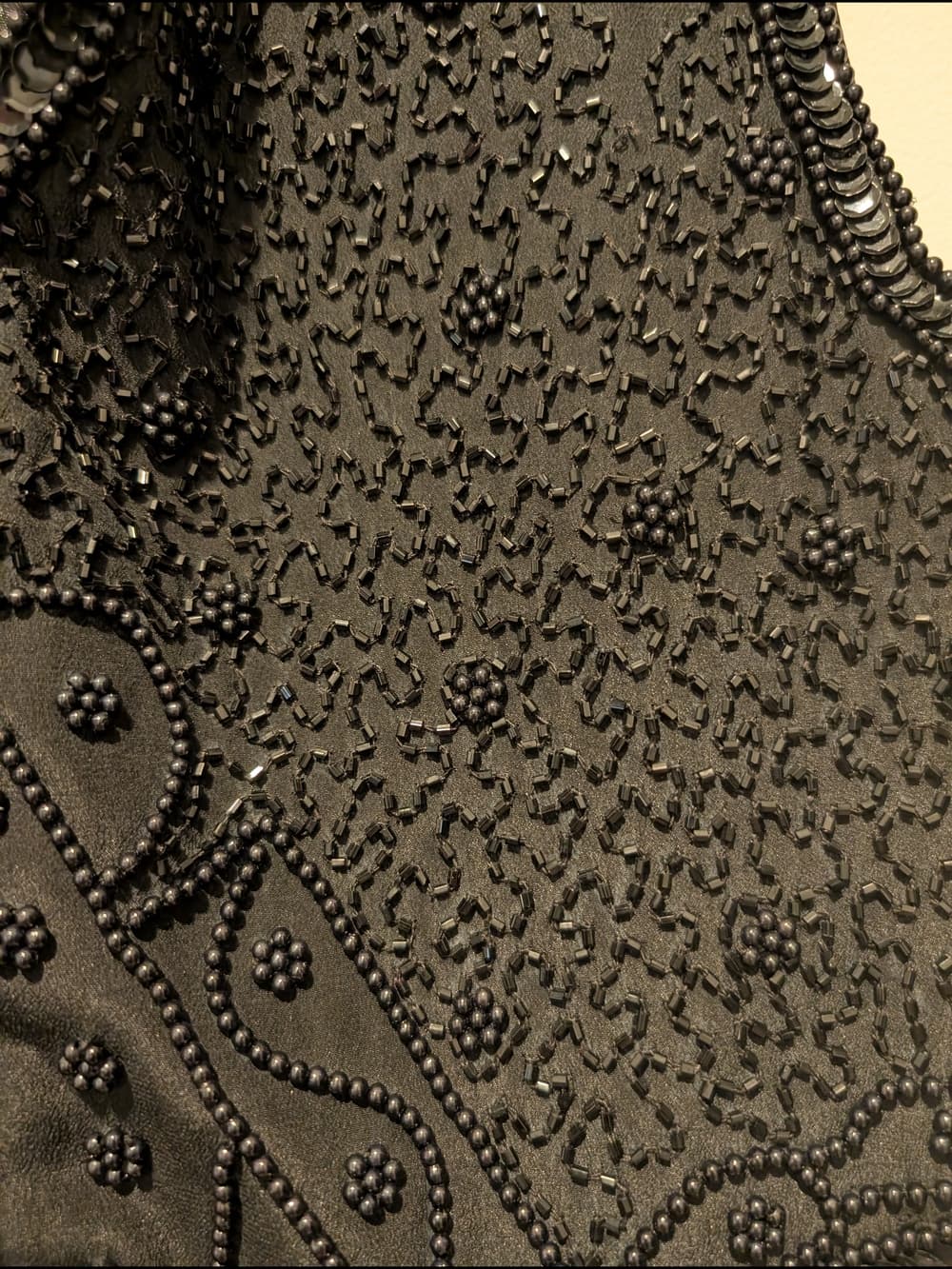 Vintage Black Beaded Embellished Boho Tunic Vest Top - Thumbnail 4