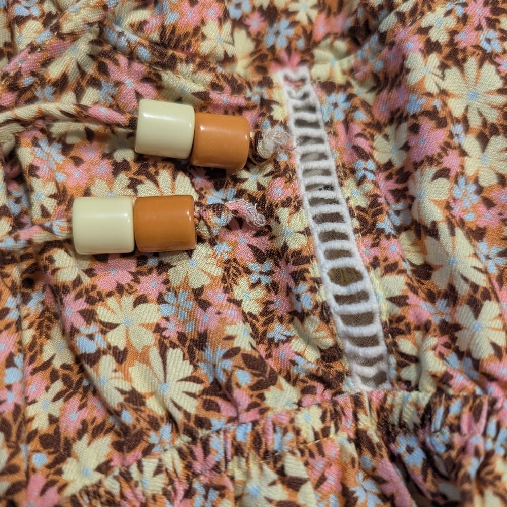 Maaji Anthropologie Radiant Meadow Kamala Floral Embroidered Mini Summer Dress - Thumbnail 3