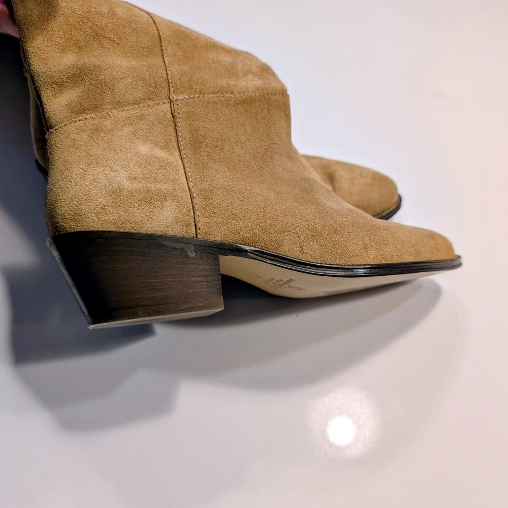 Vintage Banana Republic Western Suede Cowboy Festival Boho Italy Boots Size 5 - Thumbnail 4