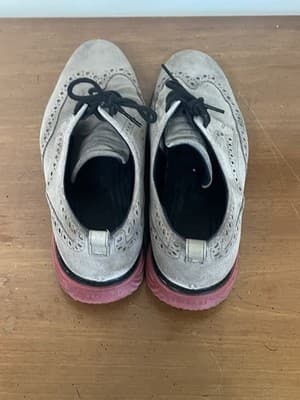 Cole Haan GrandEvølution Shortwing Wingtip Oxford Gray Suede C26313 US 8 - Thumbnail 2