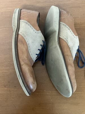 1901 MEN'S DRESS SHOE SIZE 10M BROWN USED - Thumbnail 2