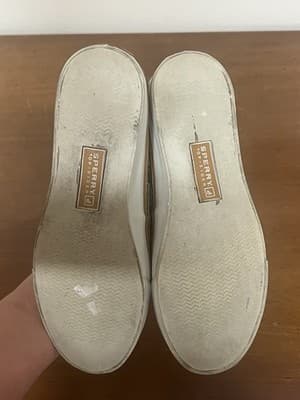 Sperry Top - Sider Gold Sequin Tan Boat Deck Shoes Womens Size 5M - Thumbnail 2