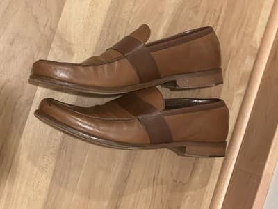 Johnston Murphy Chilli Tan Penny Loafers Mens 10M - Thumbnail 3