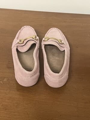 White Mountain Womens Pink Nubuck Loafers Moccasins Sz 6 Excellent Preowned - Thumbnail 3