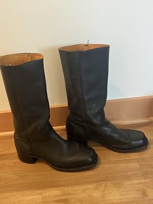 Vintage Frye Campus Boots 87290 Black Leather Men’s Size 13M Made In USA - Thumbnail 2