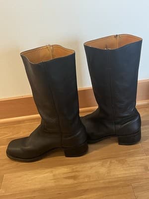 Vintage Frye Campus Boots 87290 Black Leather Men’s Size 13M Made In USA - Thumbnail 3