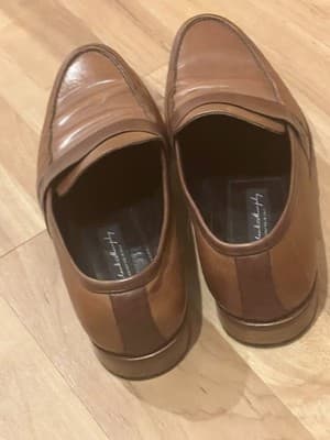 Johnston Murphy Chilli Tan Penny Loafers Mens 10M - Thumbnail 5