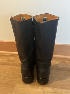 Vintage Frye Campus Boots 87290 Black Leather Men’s Size 13M Made In USA - Thumbnail 4