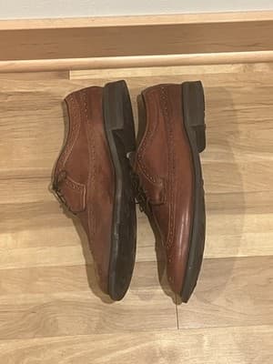 Allen Edmonds Fenway Brown Leather Wingtip Lace Up Oxford Dress Shoes Mens 13D - Thumbnail 2