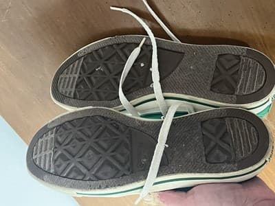 1970s Chuck Taylor Converse All Star Shoes US Mens 7 Women’s 9 Irregular Green - Thumbnail 5
