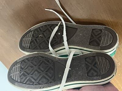 1970s Chuck Taylor Converse All Star Shoes US Mens 7 Women’s 9 Irregular Green - Thumbnail 6