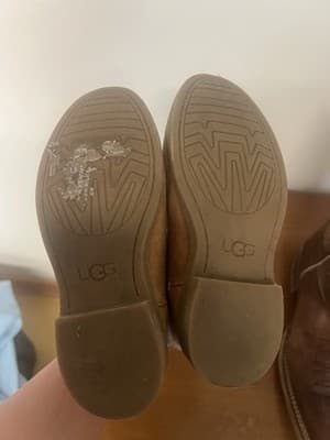 UGG Girl's Coletta Boots Chestnut Brown Suede & Fur, Kid's Size 10 - Thumbnail 5