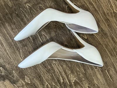 Vince Camuto Halona 2 D'Orsay White Pumps Size 8.5 - Thumbnail 2