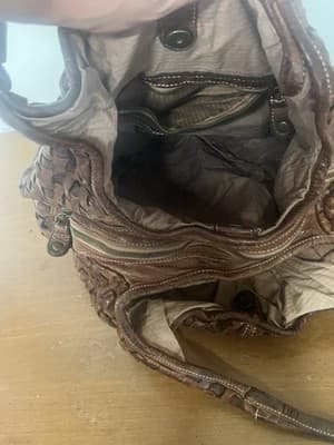 LANGELLOTTI Brown Woven Shoulder Bag~AMAZING - Thumbnail 5