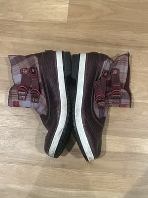 UGG Australia Marrais Leather Textile Upper Wool Lined Boot Plaid Women 11 - Thumbnail 8