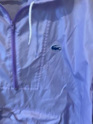 Vintage Lacoste Izod L Pullover Nylon Hooded Windbreaker 80s Streetwear - Thumbnail 4