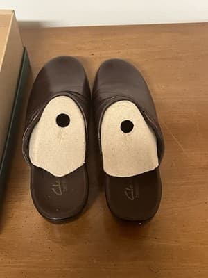Clarks Bendables Leather Upper Clog Comfort Slip-On Womens Sz 10 Mule 38599 - Thumbnail 3