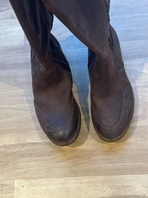 BIONICA Epping Aztec Brown Leather Waterproof Tall Boots Womens 8 M - Thumbnail 7