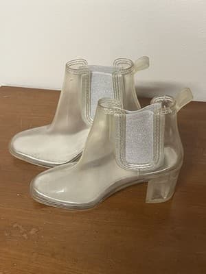 Jeffrey Campbell Hurricane Rain Boot in clear Size 8 - Thumbnail 3