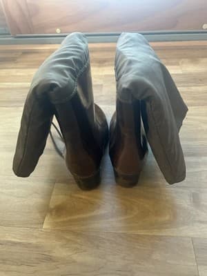 Women's Brown Vintage All Weather Mid-Calf High Boots Sheepskin Lined Size 7 / 8 - Thumbnail 4