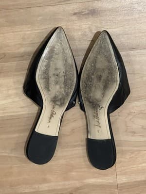 Sam Edelman Black Leather Mule Slip Ons Size 8 M - Thumbnail 2