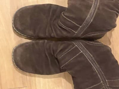 BareTraps Brandiee Women’s 8.5 Brown Leather Faux Fur Lined Mid-Calf Boots - Thumbnail 3