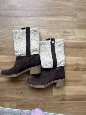Tommy Hilfiger Women's Ynez Snow Boot, Brown mid calf -textile/faux fur 6.5 M US - Thumbnail 3