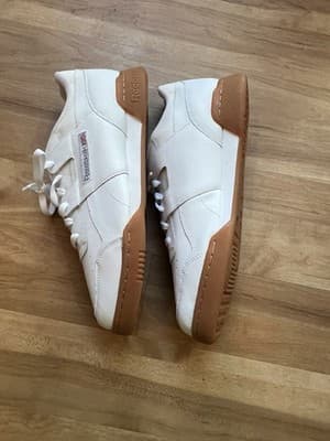 Mens Reebok Classic Workout Plus Shoes Sneakers White Grey CN2126 Training M13 - Thumbnail 7