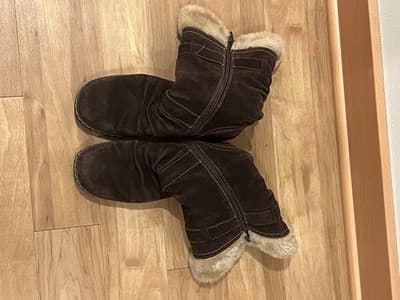 BareTraps Brandiee Women’s 8.5 Brown Leather Faux Fur Lined Mid-Calf Boots - Thumbnail 2