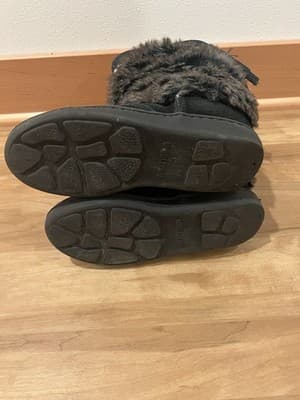 Minnetonka Women 5 Mukluk Moccasin Boots Beaded Black Boho Western Indie Sleaze - Thumbnail 5