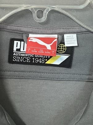 Vintage Puma Authentic Zip Front Track Jacket Sz Large - Thumbnail 3