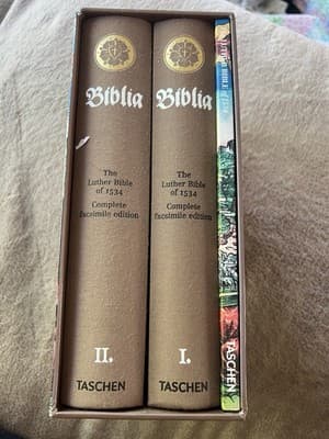 The Luther Bible of 1534 Complete Facsimile Edition in Slipcase Lucas Cranach