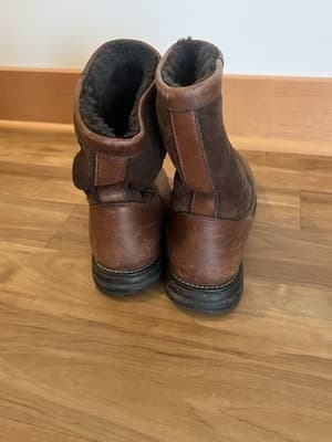 UGG Brooks 5381 Brown Leather Shearling Lined Women Boot SZ# 9 - Thumbnail 3