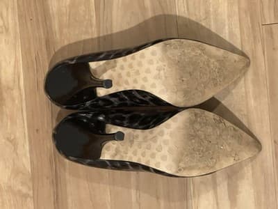 Betsey Johnson Warner Animal Print Patent High Heel Pump 8 - Thumbnail 6