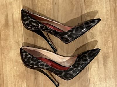 Betsey Johnson Warner Animal Print Patent High Heel Pump 8 - Thumbnail 3