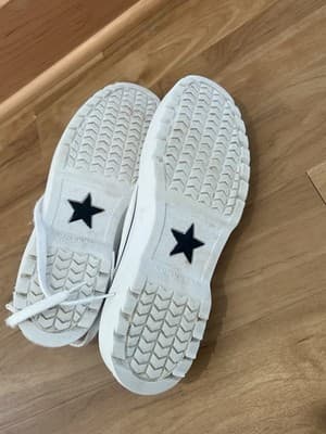 Converse Big Kids' Chuck Taylor All Star Lugged Lift Shoes - White/Black Sz 6.5 - Thumbnail 8