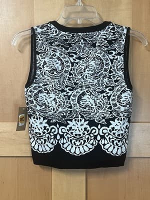 Rachel Rachel Roy Jacquard sweater Vest Size Small MSRP $69 - Thumbnail 4