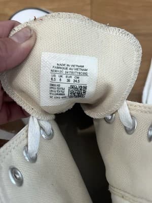 Converse Big Kids' Chuck Taylor All Star Lugged Lift Shoes - White/Black Sz 6.5 - Thumbnail 6
