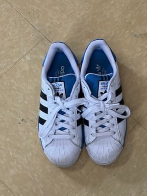 Adidas Men’s Superstar II White/Blue Size 7 “Track Suit Pack” - Thumbnail 2