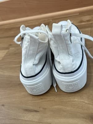Converse Big Kids' Chuck Taylor All Star Lugged Lift Shoes - White/Black Sz 6.5 - Thumbnail 5