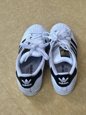 ADIDAS Superstar II Lowtop Sneakers Men's Sz 10 Women's Sz 6 White/Black IH8659 - Thumbnail 4