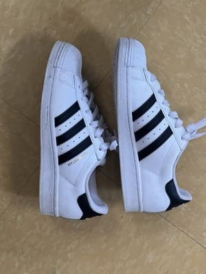 ADIDAS Superstar II Lowtop Sneakers Men's Sz 10 Women's Sz 6 White/Black IH8659 - Thumbnail 3