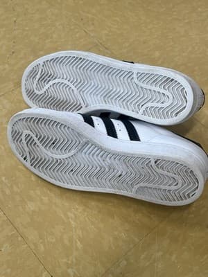 ADIDAS Superstar II Lowtop Sneakers Men's Sz 10 Women's Sz 6 White/Black IH8659 - Thumbnail 5